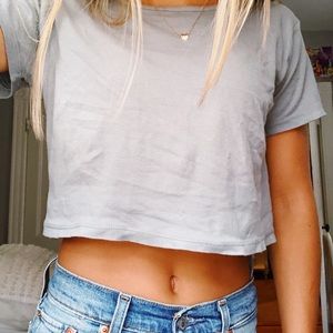 Plain crop top